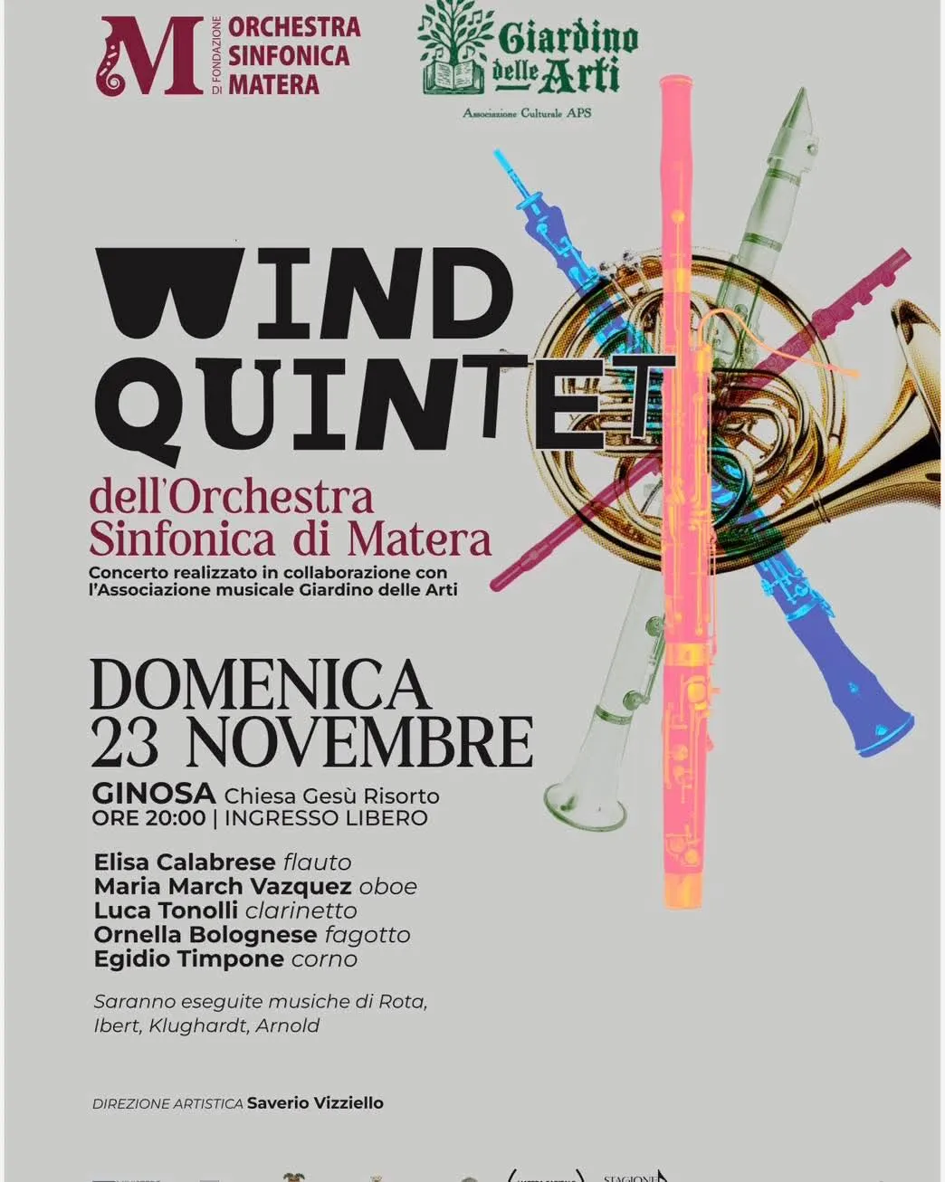 Locandina: Wind Quintet - Orchestra Sinfonica di Matera